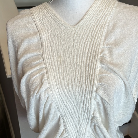 Jules of Morocco white Top. Hand woven in Morocco. Very chic. Sm/Med - Picture 2 of 9